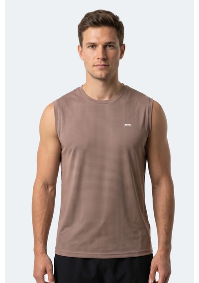 Slazenger Herofıt Erkek Kolsuz Vizon Atlet