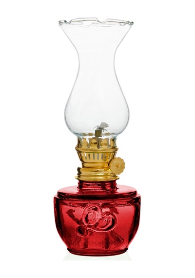 Time Vintage Gaz Lambası - Kırmızı Çok Renkli