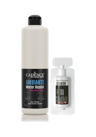 Cadence Ambiante Suya Da Lı Akrilik Boya Aw 05 Fildişi Sahili 500ml Katalizör 20gr