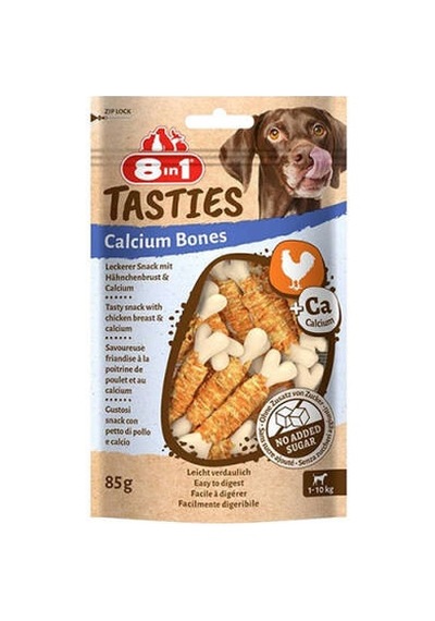 Ulupazarlama Tasties Calcium Bones Tavuk Sargılı Kemik Köpek Ödülü 85 Gr Çok Renkli