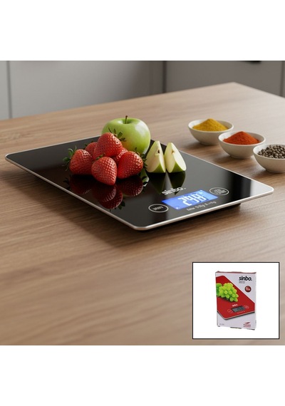 Cam Mutfak Tartısı 5kg/1g Lcd Renkli