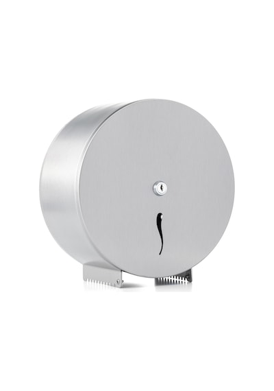 ARGESAN-Paslanmaz Çelik Jumbo Tuvalet Kağıtlığı MINI Q22 cm-KROM