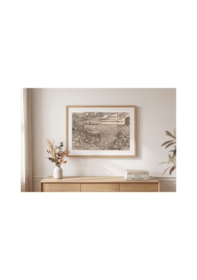 Anonim Titian Firavun Ordusunun Kızıldeniz'de Boğuluşu Çerçevesiz Poster 21x30 Cm A4 Geometrik Desen