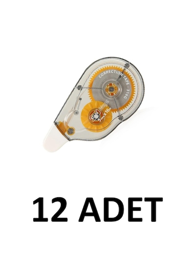 12 Adet Şerit Daksil 5mmx 16m Şerit Düzeltici