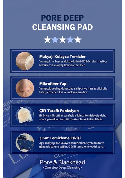 Luvum Siyah Nokta ve Gözenek Temizleme Pedi LUVUM Pore Deep Cleansing Pad 1 adet