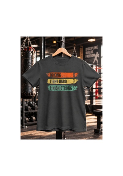 Segungear Fighthard Erkek Regular Fit Baskılı Spor Tişört Gri - 932278655 Gri