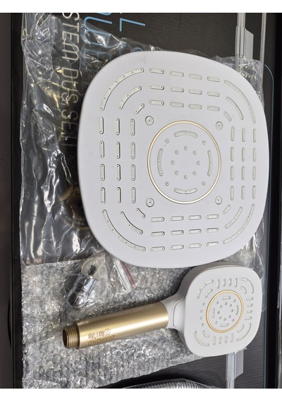Diamond Coral White Gold Tepe Duş Seti Altın