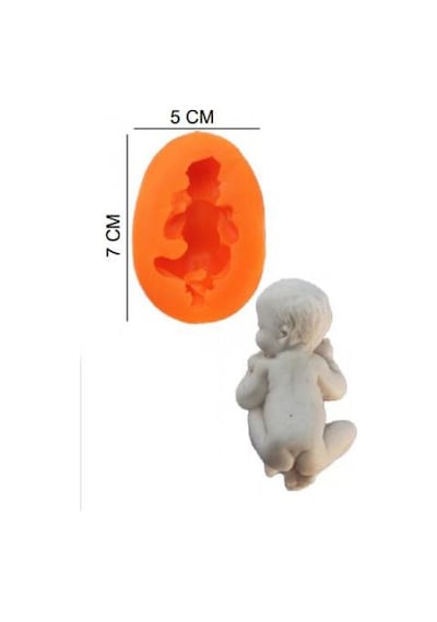Şeker Hamur Kalıbı Silikon Erkek Bebek 5 7 Cm