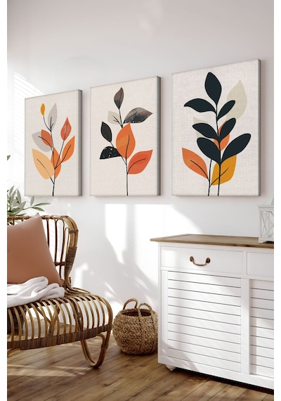 Artavessa Dekoratif 3 Parça Kanvas Tablo - 3CNVS21