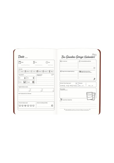Keskin A5 96 Yp. Ciltli Date Journal - Bank