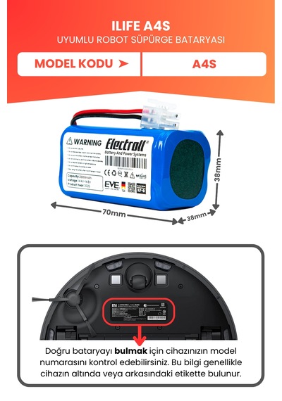 Ilıfe A4s Uyumlu Batarya 2800mah Pil