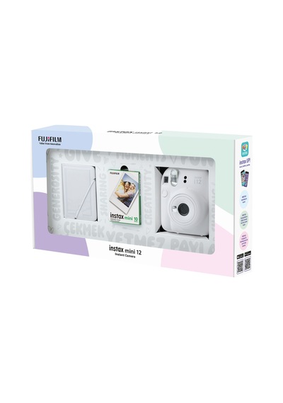Fujifilm ﻿İnstax Mini 12 Fotoğraf Makinesi + 10'Lu Film + 28'Li Mini Albüm Seti