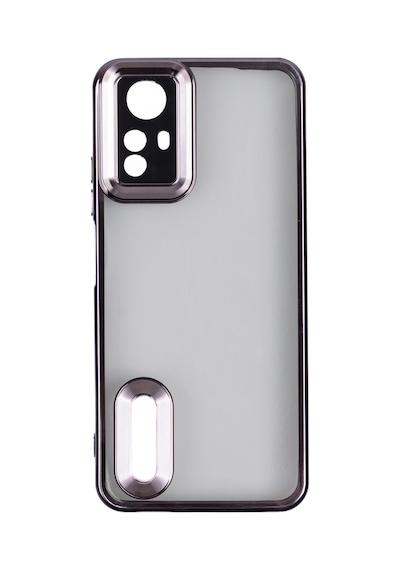 Xiaomi Redmi Note 12s Kılıf Kamera Lens Korumalı Logo Gösteren İnce Hafif Pazarplus Siyah