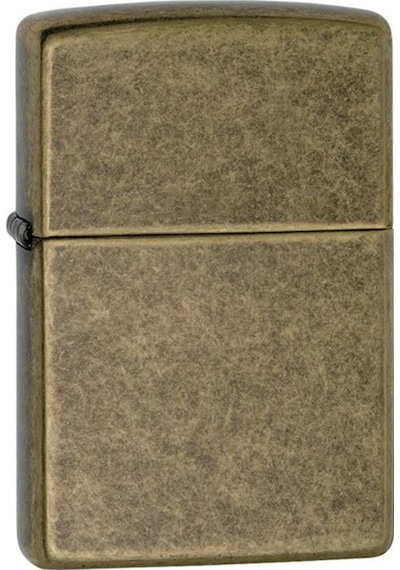 Zippo Çakmak 201FB-000117 Reg Flat Btm Antique Bras