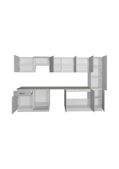 Decoraktiv Elite 325 Ankastre Fırın Modüllü Mdf Hazır Mutfak Dolabı - Tezgah Dahil - Buz Gri Açık Gri Decoraktiv Elite 325 Ankastre Fırın Modüllü Mdf Hazır Mutfak Dolabı - Tezgah Dahil - Buz Gri Açık Gri