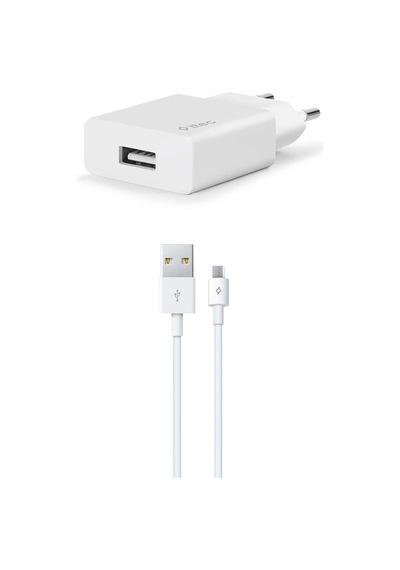 Smartcharger Seyahat Şarj Aleti, 2.1a Ve Micro Usb, 120cm Kablolu, Beyaz Sku: Zeusb085xg7hq6
