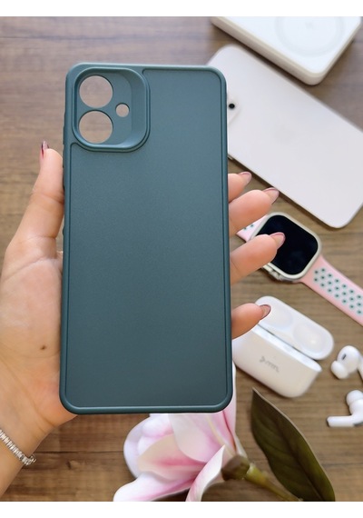 Samsung Galaxy A06 Uyumlu Kamera Korumalı Darbeye Dayanıklı Renk Atmayan Keep Silikon Kılıf Haki