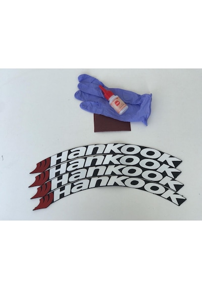 Hankook 3D Lastik Yazısı Beyaz