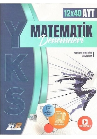 2025 Hız Ve Renk Yayınları Ayt Matematik 12 X 40 Denemeleri