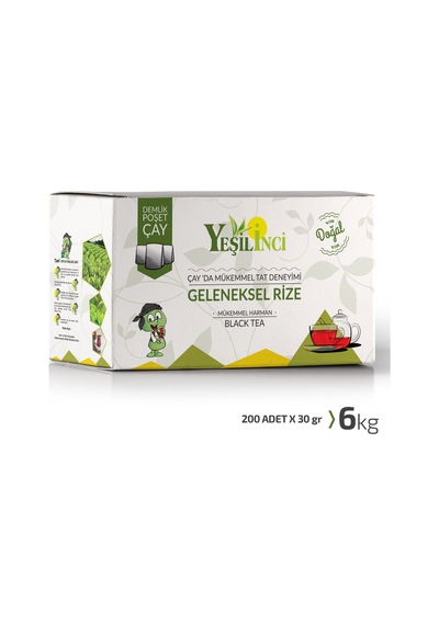 Yeşil İnci Demlik Poşet Çay 6 KG