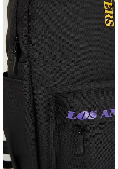 Defacto Unisex NBA Los Angeles Lakers Spor Baskılı Su İtici Kumaş Okul Çantası A5465AXNSKR1 Çok Renkli