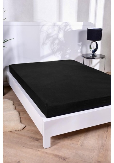 Aç-tak Lastikli Tek Kişilik Çarşaf 160x200+30 Cm Polycotton Matriss Serisi Antrasit