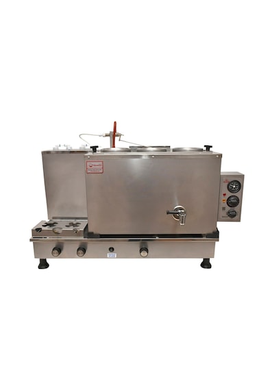 Demsu Plus 3 Demlikli Elektrik + Gazlı Full Otomatik Çay Kazanı - Inox