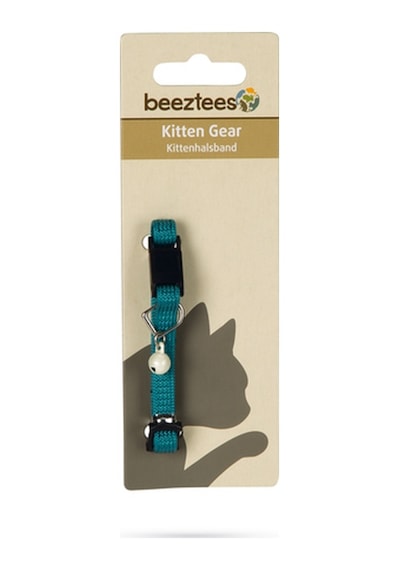 Hnrlıshp Beeztees Yavru Kedi Boyun Tasması, Zilli, Yeşil, 15-22cm