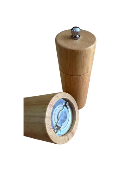 Bambu Ahşap Gövdeli Tuz Karabiber Değirmeni Baharat Öğütücüsü 16 Cm - 2 Adet - 377 Çok Renkli