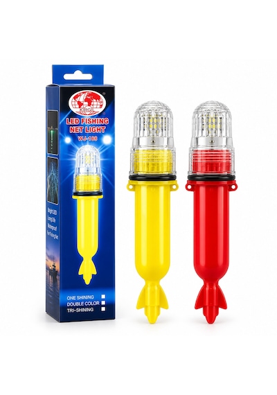 Go İthalat Pilli 15led Balıkçı - Domuz Feneri Sinyalli Roket Modeli Su Geçirmez Wlh-188