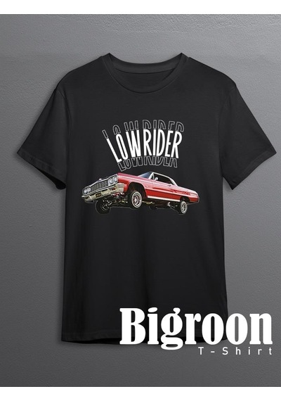 Lowrider Classic Car Klasik Araba Gang Gansta Tişört Unisex T-shirt 001