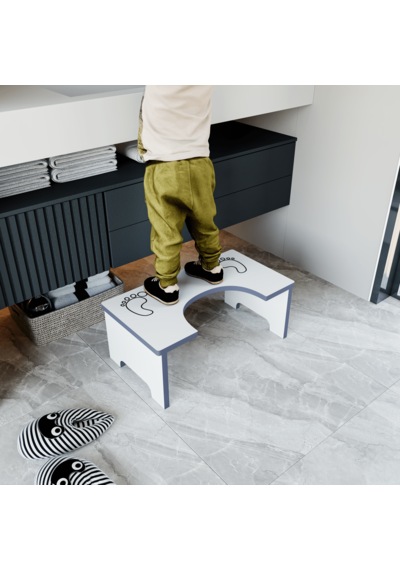 Modern Çocuk Basamağı ve Yükseltici Tabure - Tuvalet ve Lavabo Önü Eğitici Platform