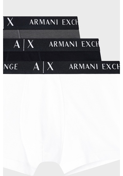 Armani Exchange Erkek Boxer Xm000871 Af13682 M7010 Siyah-beyaz-gri Siyah-beyaz-gri