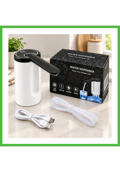 Vaveni Usb Şarjlı Otomatik Damacana Su Pompası 800mah Arz Çok Renkli