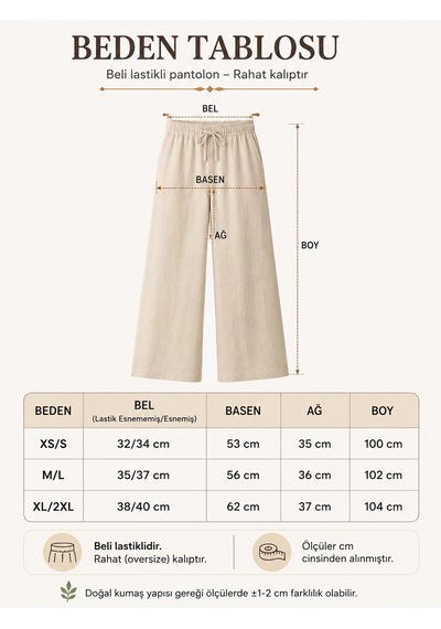 Estewoman Estewomanfashion Müslin Pantolon %100 Pamuk siyah