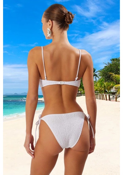 Ersefa Tasarım Bikini Takımı Esnek Kumaş Klora Dayanıklı Premium Kalite Beyaz