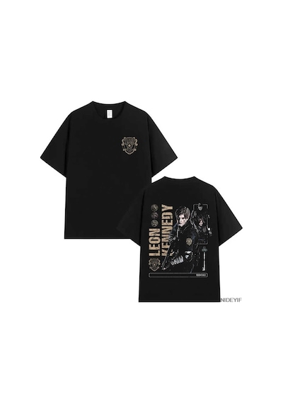 Flood Of Style Resident Evil Biohazard Oyunu T-shirt Erkekler Kadınlar Için Leon Kennedy % 100% Pamuk T Shir Siyah Flood Of Style Resident Evil Biohazard Oyunu T-shirt Erkekler Kadınlar Için Leon Kennedy % 100% Pamuk T Shir Siyah