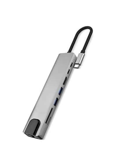 Usb C Çoklu Port Adaptör Hdmı Usb Ethernet Sd Kart Hub Mh-hs0935-8090