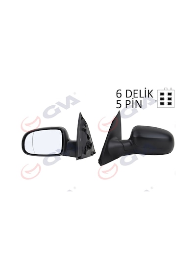 Gva 1090218 Dış Dikiz Aynası Sol Corsa C 01 Elektrikli Isıtmalı Asferik 5 Fiş Vm-200ehal 1428304
