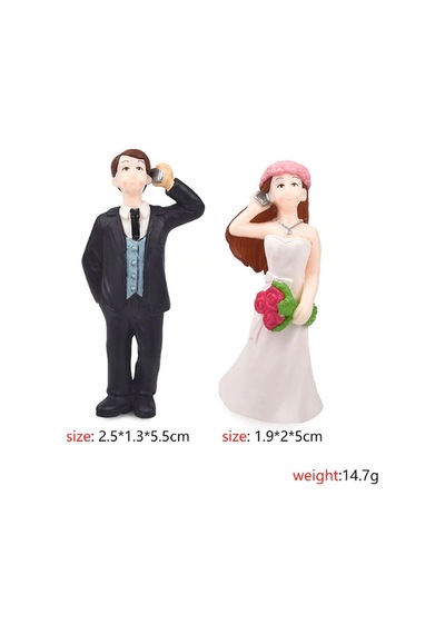 Gelin Damat Figür 5,5 CM 2 Parça