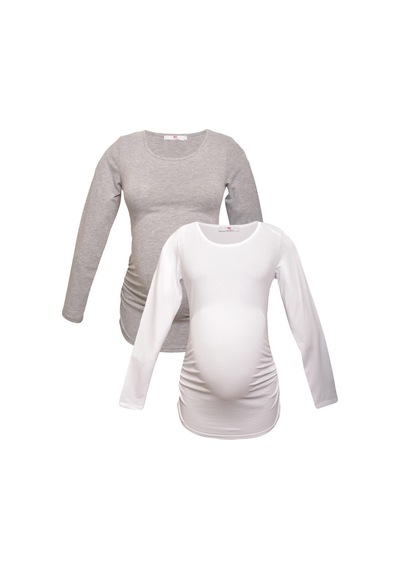 Luvmabelly Myra2304 2308 Hamile Tshirt Seti-çok Renkli