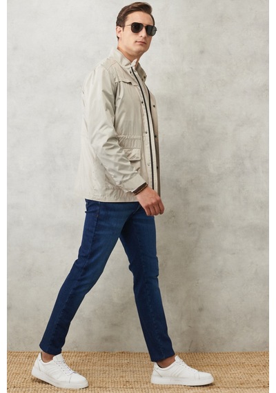 Ac&Co / Altınyıldız Classics Erkek Bej Standart Fit Dik Yaka Casual Mont 4A0822200200Bejxxl Bej