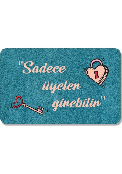 Dijital Baskılı Hoş Geldiniz Yazılı Çiçek Desenli Kapı Önü Paspası İç Ve Dış İçin Yıkanabilir Kaymaz Pembe