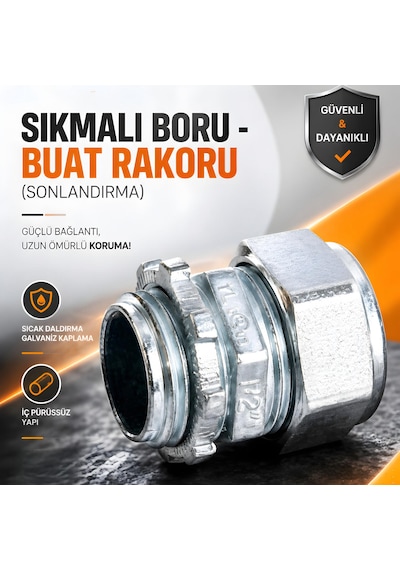 Sıkmalı Boru - Buat Rakoru Sonlandırma 1" İnç -5 Adet