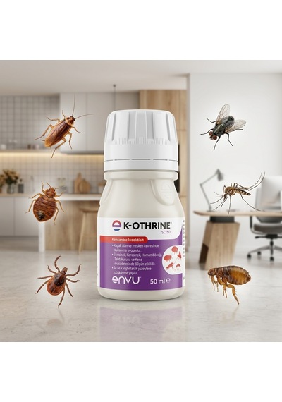 Kothrine Sc50 50 Ml Kokusuz, Yürüyen Ve Uçan Haşere Mücadelesi - Ev, Balkon Ve Bahçe İçin Kalıcı Koruma Süspansiyon Konsantre
