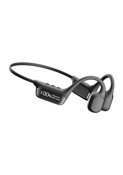 34g Hafif Kemik İletimli Kulaklık, 32gb Mp3/flac Desteği, Ipx8 Su Geçirmez, Spor Siyah