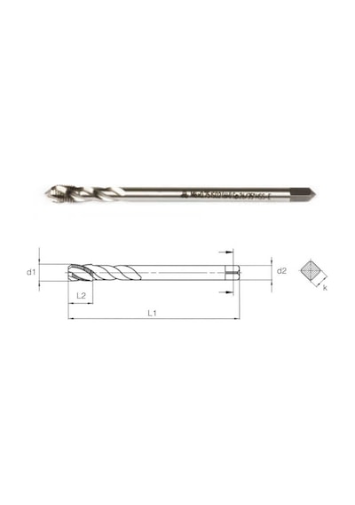 Makina Takım M12x1.5 Hss-e Din374/c İnce Diş Helis Mak. Kılavuzu-mte B00105790006