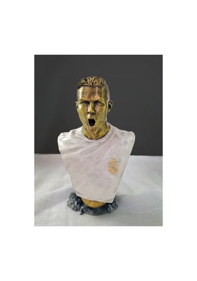 Eselya3d Cristiano Ronaldo Figür / Real Ronaldo Büst/ Madrid /futbol/16cm/fanart