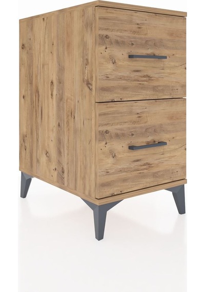 Kronos Komodin 2 Çekmeceli 44x59x80 Çam-çam Atlas Çam
