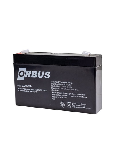 Orbus 6v 7ah Akü